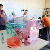 Sa jednog birališta u Vranju. Foto Vranje News