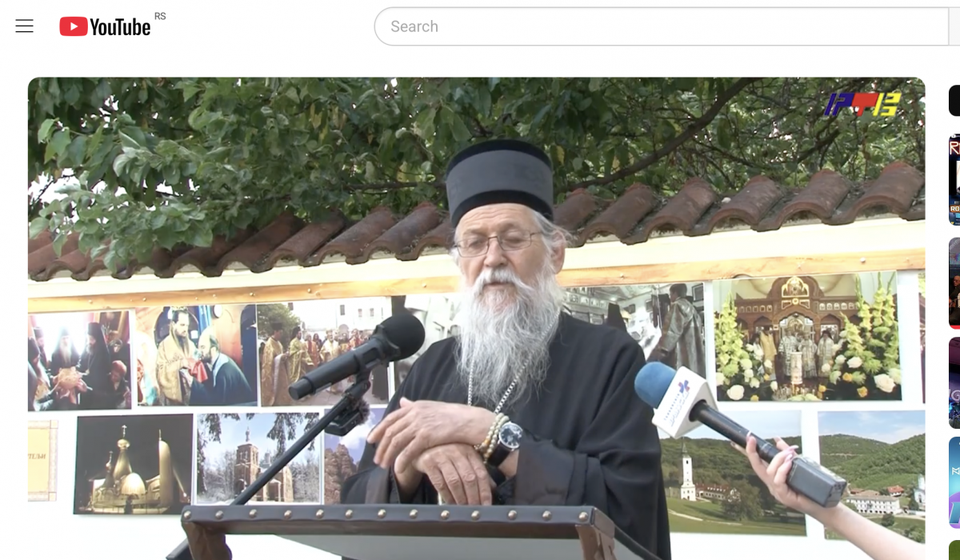 So i tekila i čuka po kila: arhiepiskop i mitropolit vranjcki. Foto YouTube (printscreen stranice zvaničnog kanala RTV doo)