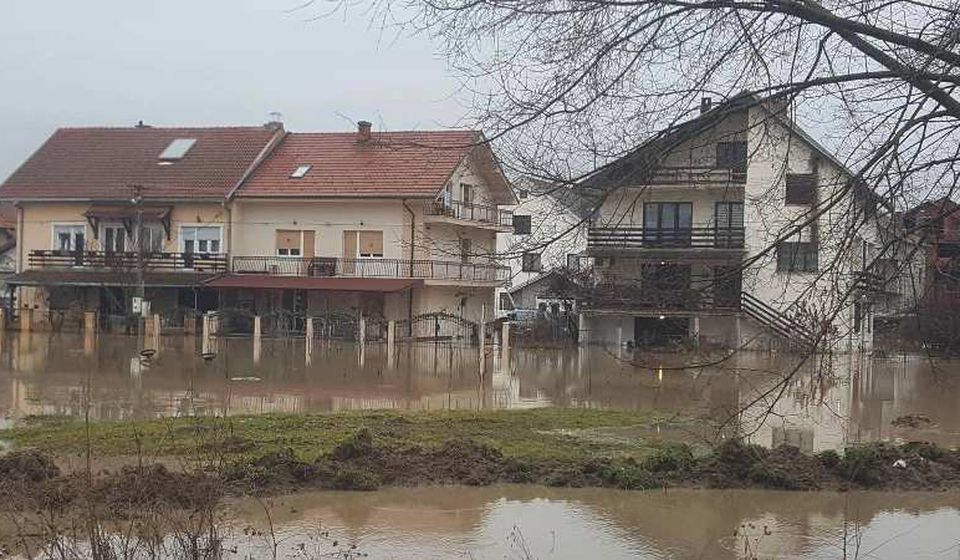 Poplavljene kuće: prizor iz Bujanovačke Banje. Foto Bujanovačke