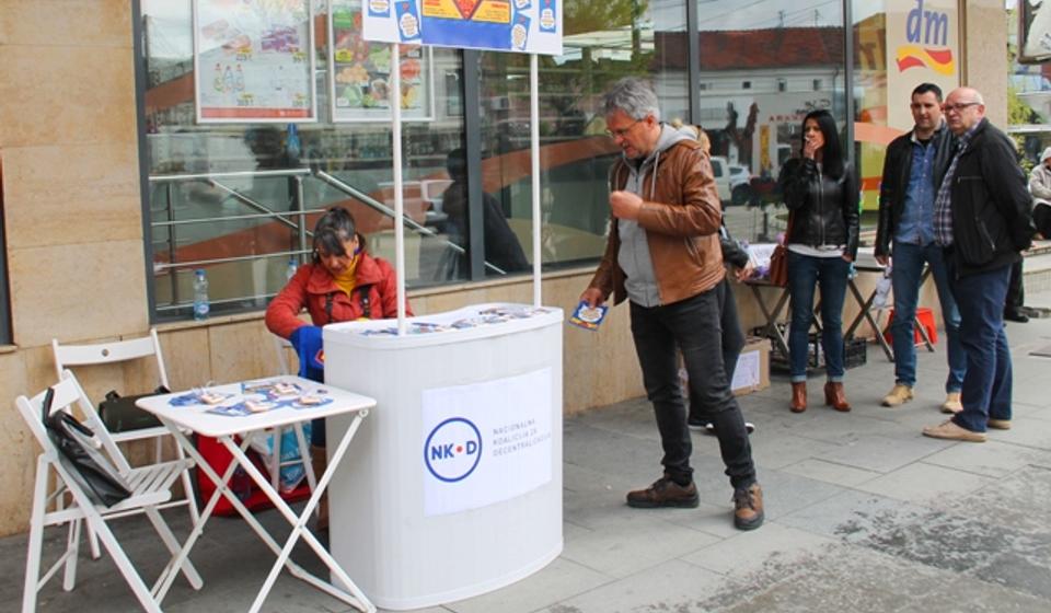 Ulična akcija danas u centru Vranja. Foto VranjeNews