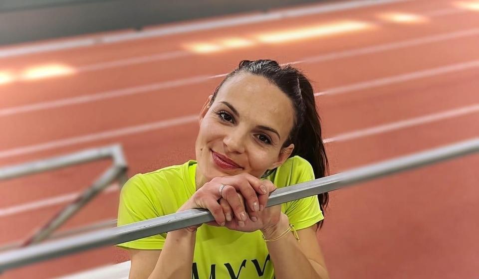 Najbolja u trkama na 60 i 200 metara na državnom prvenstvu veterana: Aleksandra Stošić. Foto AK Vranjski maratonci