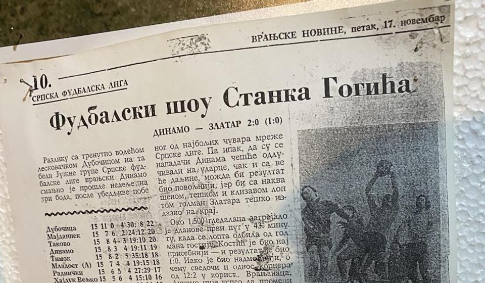 Sedamdesetih godina prošlog veka Dinamo se takmičio u Srpskoj ligi zaslugom Ace Fisa. Foto arhiva T.R.S.