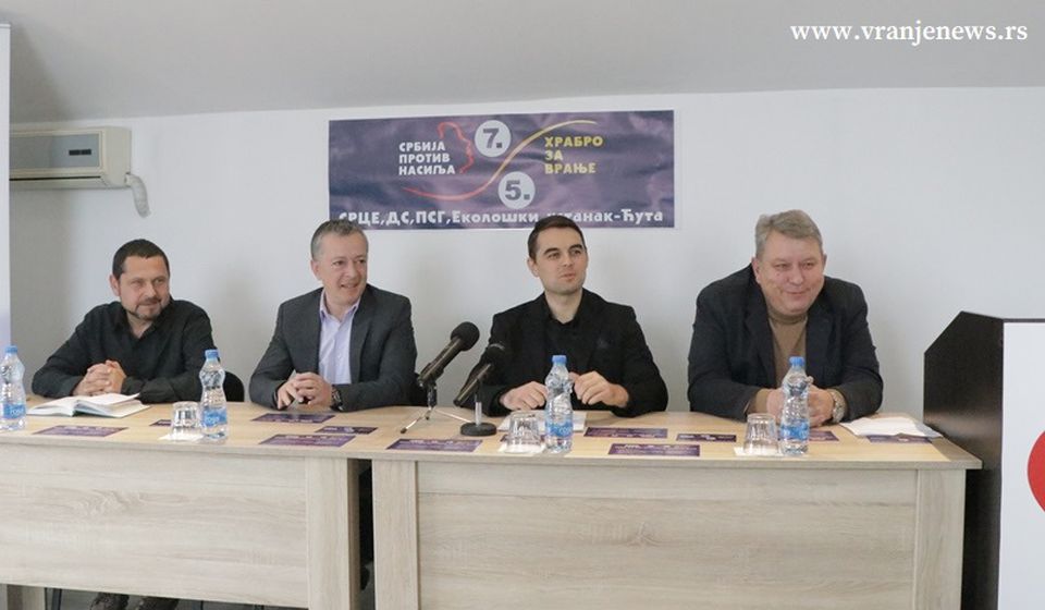 Sa današnje konferencije za medije. Foto Vranje News