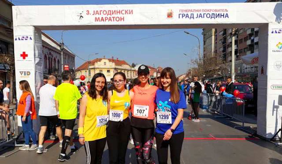 Četiri Vranjanke nastupile na trkama u Jagodini. Foto AK Vranjski maratonci