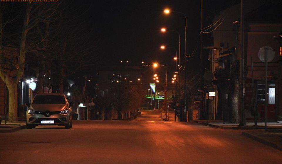 Policijski čas u Vranju iz aprila 2020. Foto Vranje News