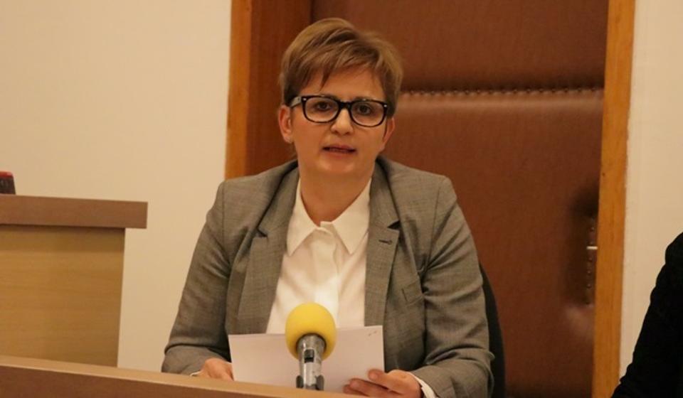 Danijela Trajković na današnjoj konfrenciji za medije. Foto Vranje News