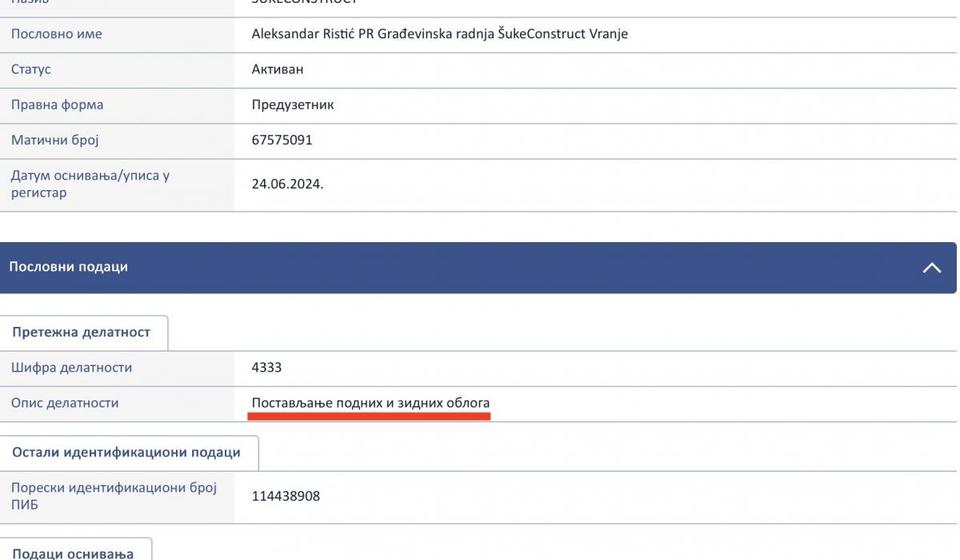 Šuke Construct-u iz grada poveravaju i 