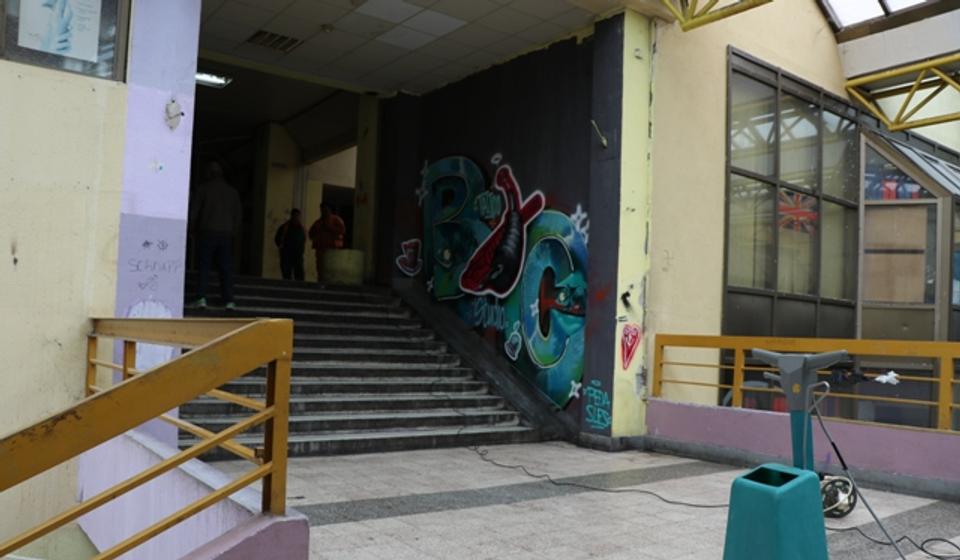 Sređivanje Bloka Pošta-banka. Foto VranjeNews