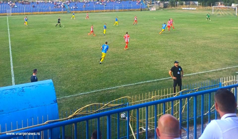 Detalj sa utakmice Dinamo Jug - Morava Ćuprija. Foto Vranje news