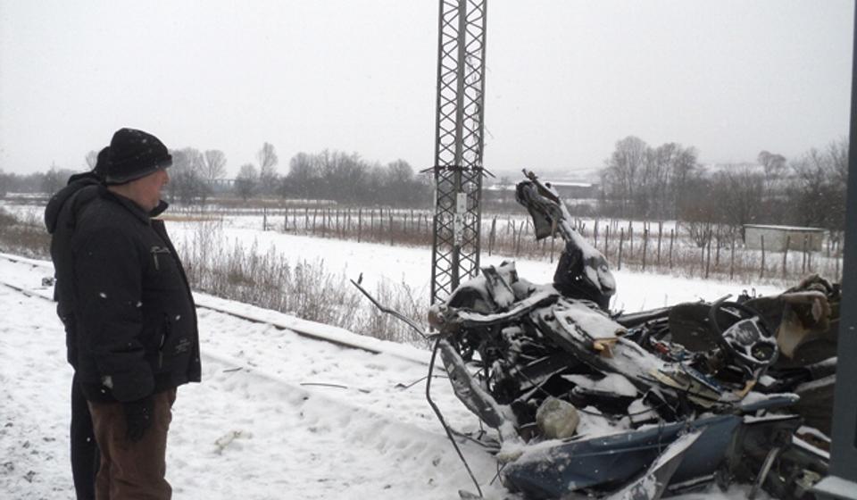 Ovo je ostalo od automobila. Foto Slađana Tasić