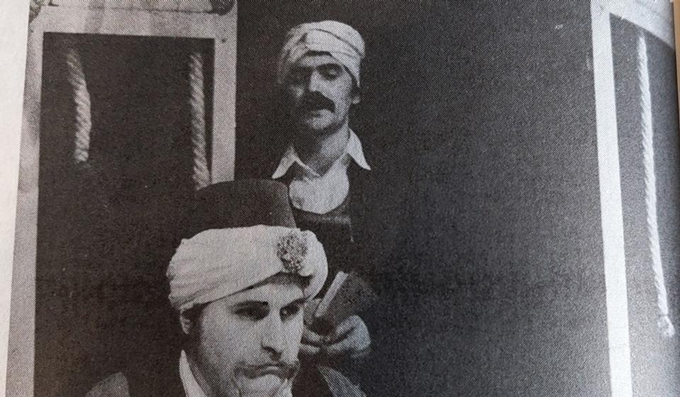 Pera Stojanović Tuman i Dragan Stanković u predstavi Hasanaginica. Foto Vranje News