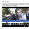 Bosketov zagrl ili tzv "tori" džudo zahvat ispred načelstva: ministar i domaćini po dolasku limuzina. Foto Facebook (zvanična stranica RTV doo)