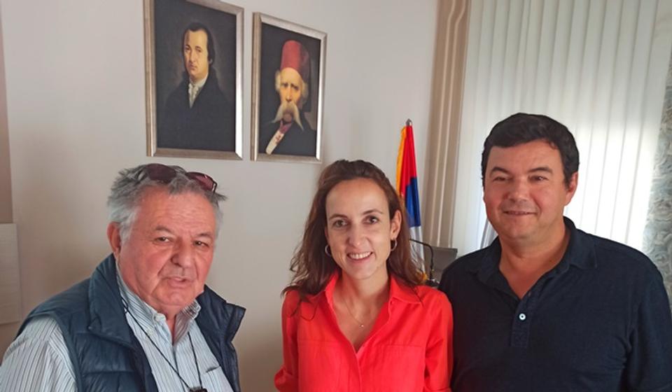 Stojanović sa bračnim parom Piketi. Foto S.S.