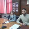 Gradski većnici Bojan Kostić i Zorica Jović na konferenciji za medije posle sednice Gradskog veća. Foto Grad Vranje