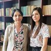 Dina Dodić sa svojom mentorkom. Foto Gimnazija Bora Stanković