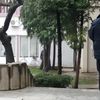 Mere obezbeđenja prilikom početka glavnog pretresa u okviru suđenja Vujačiću pred Višim sudom u Vranju u martu. Foto Vranje News