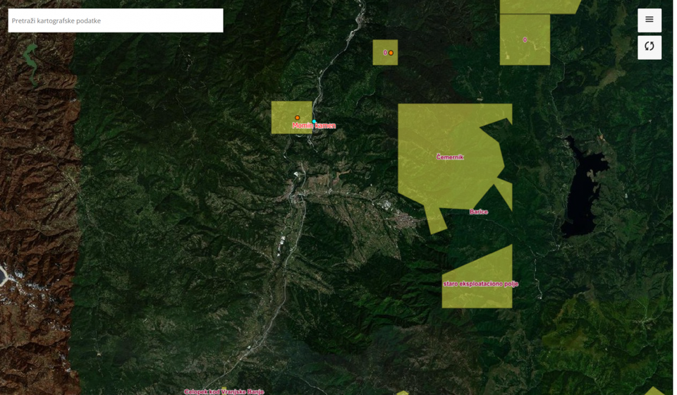 Foto screenshot Portal GeoSrbija