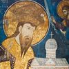 Sveti Kralj Stefan Dečanski, ktitorska freska pored ikonostasa u Dečanima, 1342. Foto Visoki Dečani