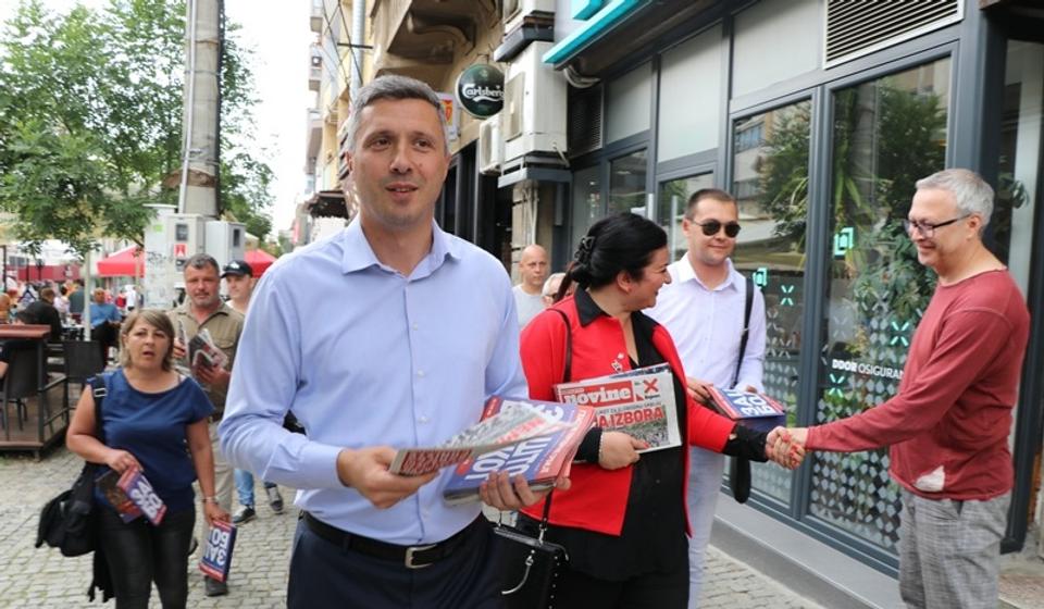Boško Obradović u Vranju u leto 2020. Foto Vranje News
