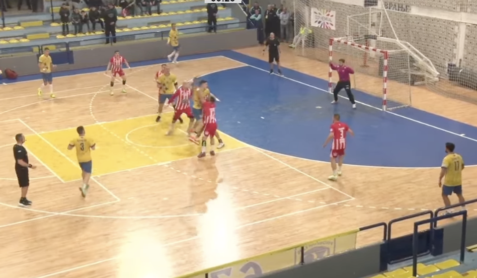 Detalj sa utakmice Vranje 1957 - Crvena zvezda. Foto printscreen SRL