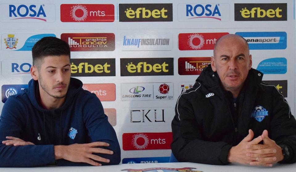Ranko Jokić (levo) i trener Dušan Đorđević. Foto D. Mirčev