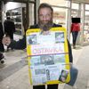 Dragan Stojanović - Žuća kolporter. Foto Vranje News