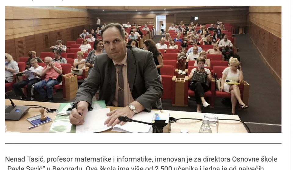 Na sopstvenom portalu poželeo sreću samom sebi. Foto printscreen pcinjski017portal.rs