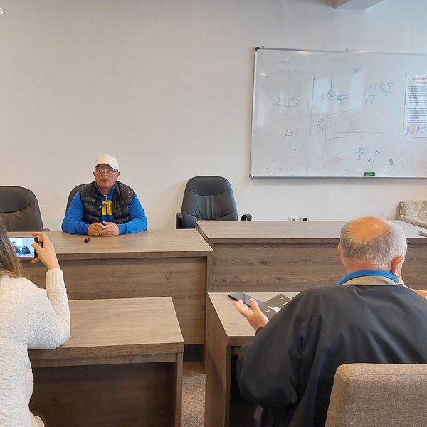 Dejan Kostić, pomoćni trener Dinamo Jug-a, na konferenciji za medije pred gostovanje u Kruševcu. Foto Vranje news