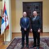 Anačkov (levo) sa srpskim ambasadorom Željkom Jovićem. Foto BSC