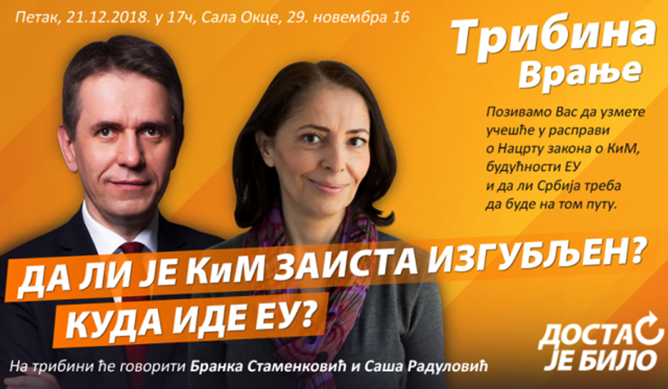 Foto plakat Dosta je bilo