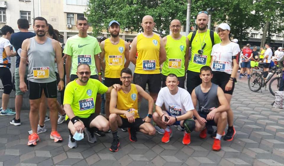 Učesnici Beogradskog maratona iz vranjskog kluba. Foto AK Vranjski maratonci