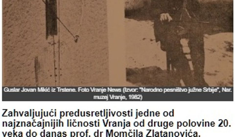 Foto printscreen Vranje News