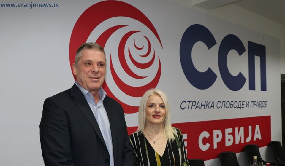 Članovi najužeg rukovodstva Gradskog odbora SSP: Mirjana Ilić Stošić i Srđan Milošević. Foto Vranje News
