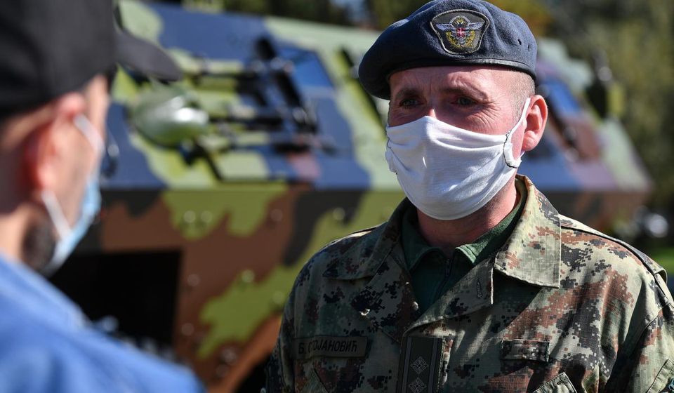 Potpukovnik Bojan Stojanović, komandant 40. komandnog bataljona Četvrte brigade kopnene vojske. Foto Ministarstvo odbrane