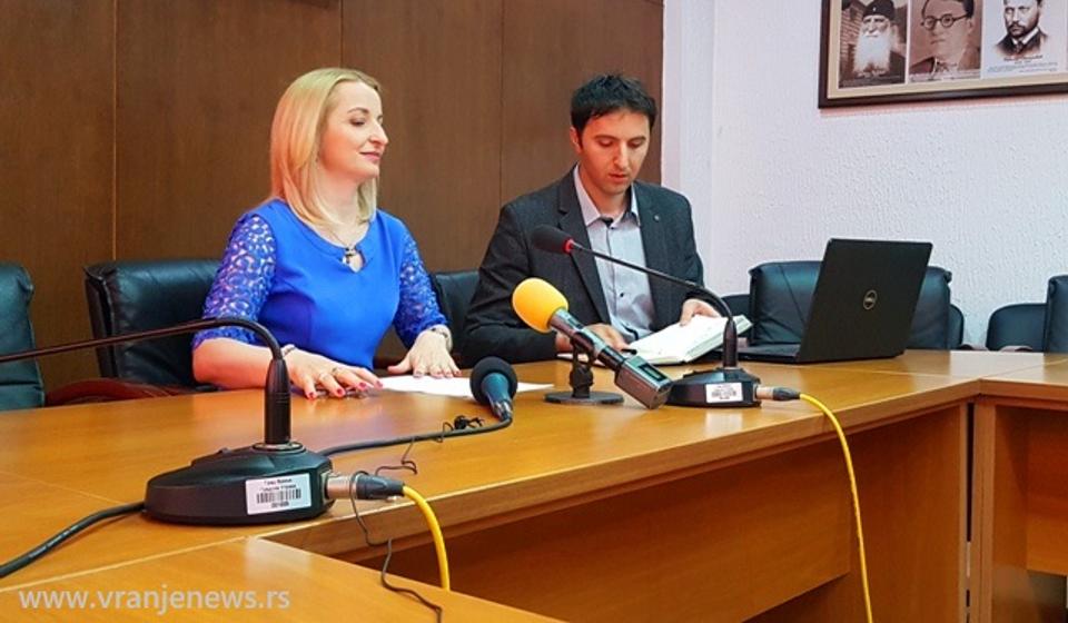 Konferencija za medije nakon sednice Gradskog veća u ponedeljak. Foto VranjeNews