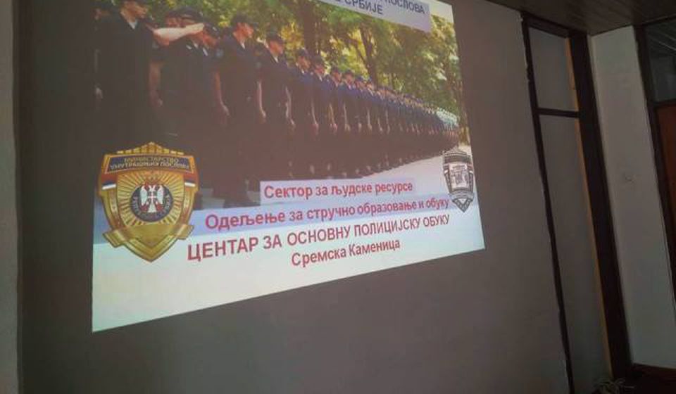 Video prezentacija za buduće policajce. Foto VranjeNews