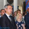 Gradonačelnik Milenković (levo) sa najbližim saradnicima na svetoj liturgiji povodom gradske slave. Foto VranjeNews