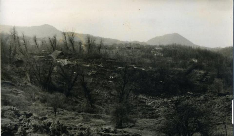 Ovo je ostalo posle klizišta u Jovcu. Foto Fejsbuk