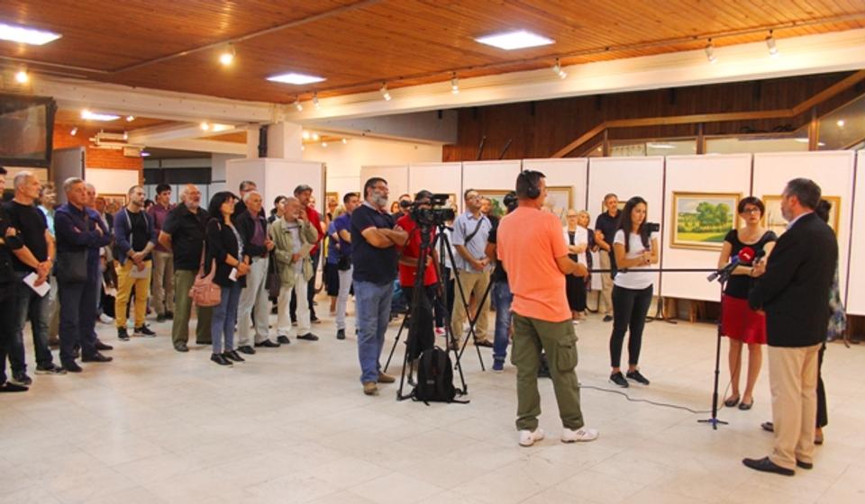 Sa otvaranja izložbe Save Šumanovića 2018. godine. Foto Vranje News