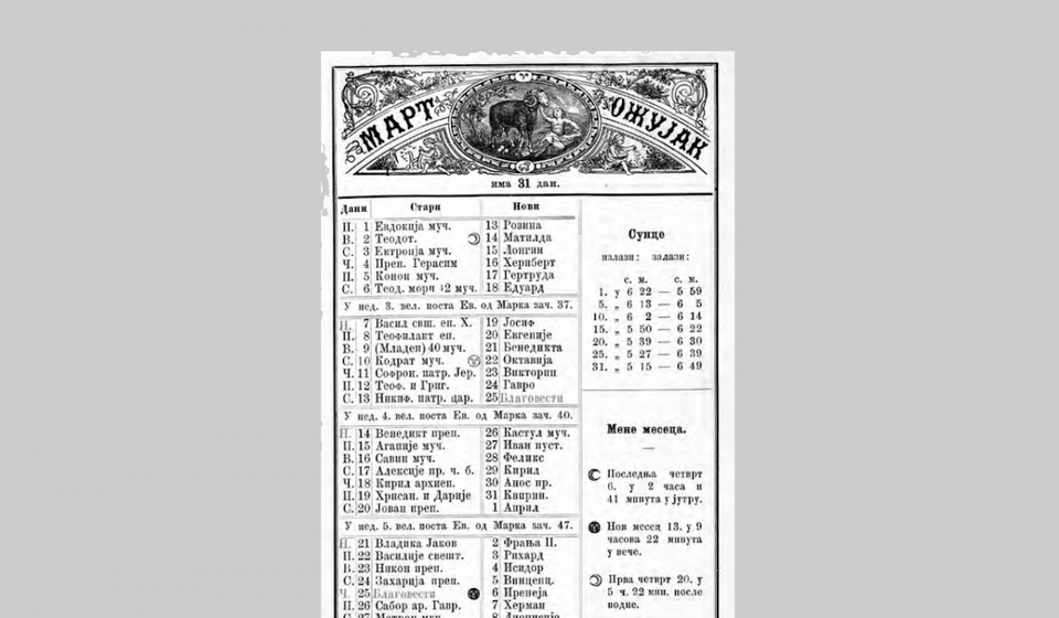 Borisav Stanković rođen je 10. marta po starom kalendaru, na praznik Kodrata 1876. godine. Foto arhiva T.R.S.