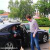 Doček Darka Glišića ispred Jumka u junu 2018. Foto Vranje News