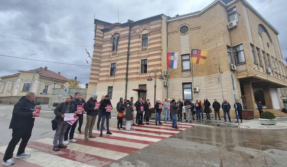 Detalj sa prošlonedeljne blokade. Foto Vranje news