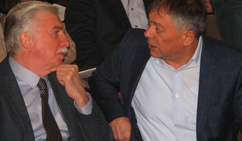 Nikola Šainović i Novica Tončev na Desetoj konferenciji gradske organizacije SPS-a. Foto VranjeNews