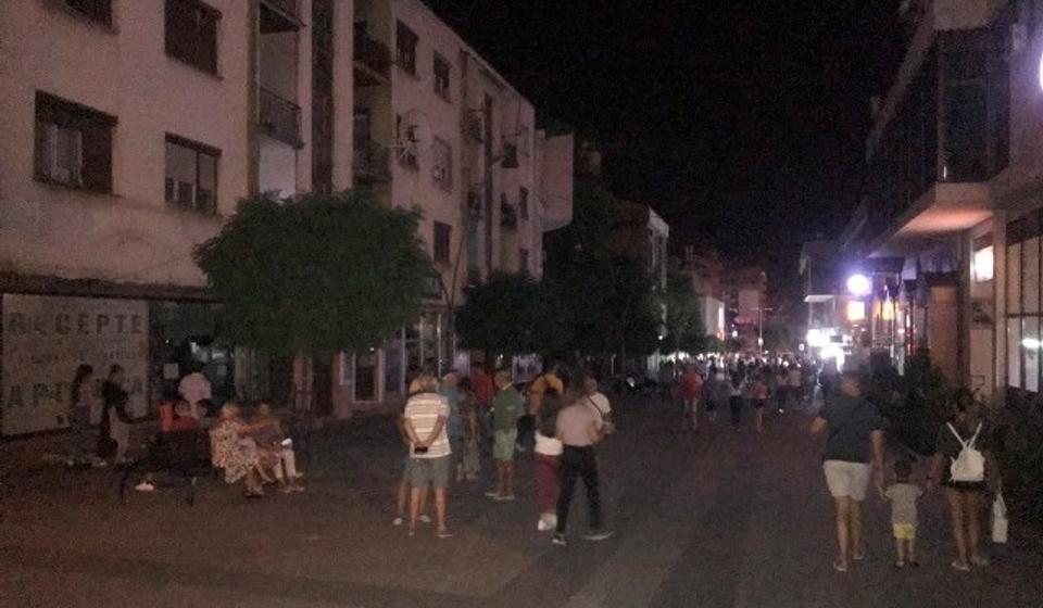 Najstroži centar Vranja u utorak oko 21 sat. Foto VranjeNews