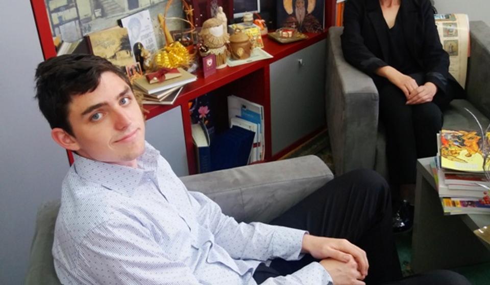 Miša Stanković sa svojom mentorkom. Foto privatna arhiva