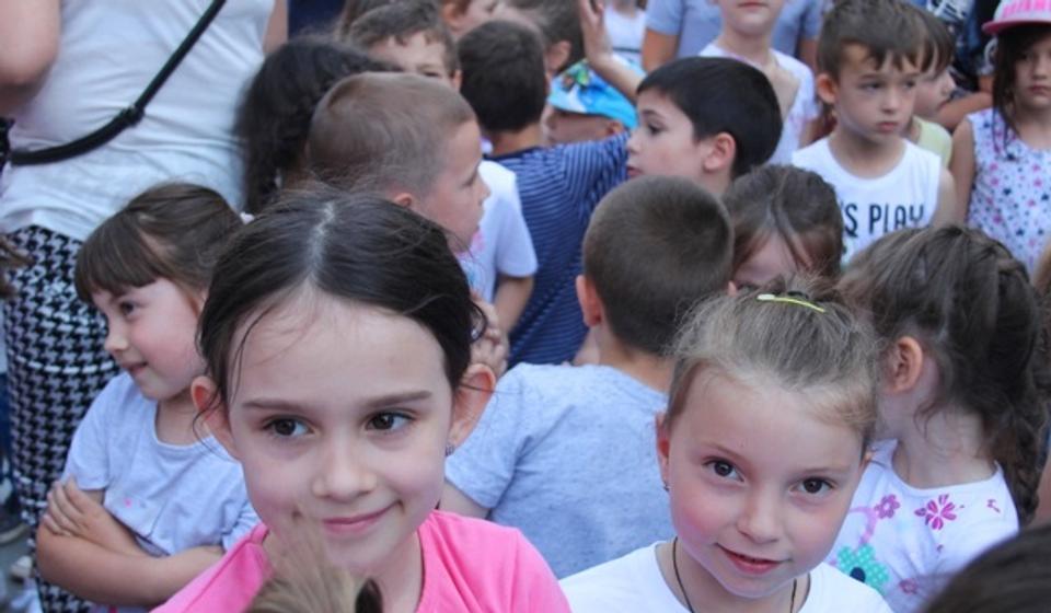 INajmlađi na startu Dečje trke. Foto VranjeNews