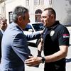 Vulin po dolasku u Vranje u subotu. Foto MUP