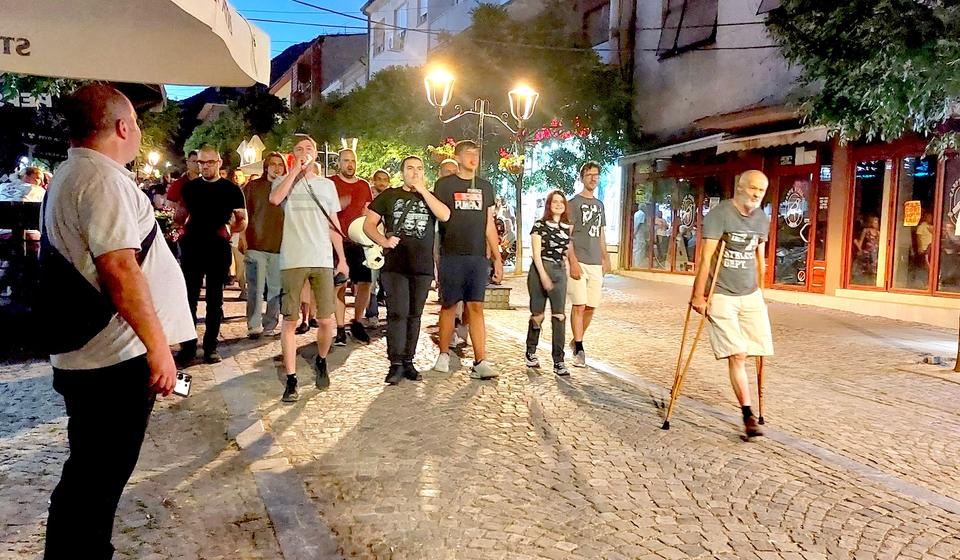 Sa jučerašnje akcije blokada i građanske neposlušnosti. Foto Vranje news