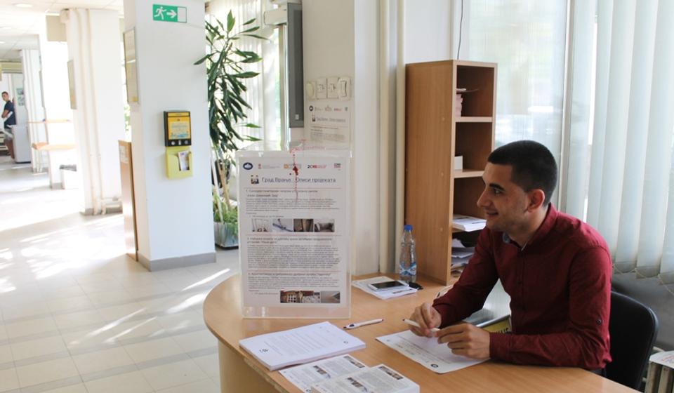 Jedan punkt za glasanje u Uslužnom centru, drugi na šetalištu. Foto Grad Vranje