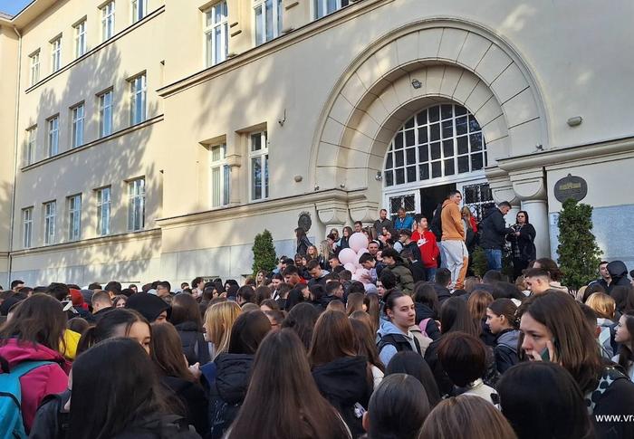 Sa jednog od protesta gimnazijalaca prošle godine u vreme podrške studentima. Foto Vranje news
